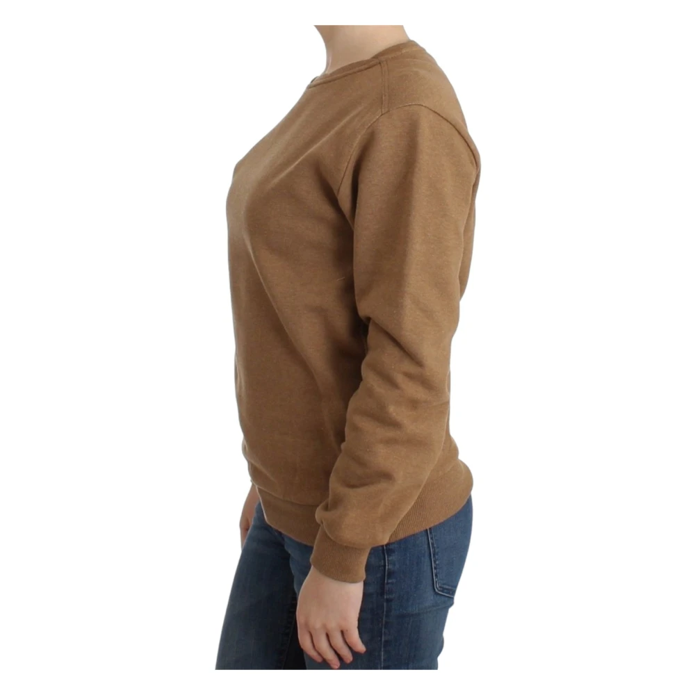 John Galliano Bruine Katoenen Trui met Ronde Hals Brown Dames