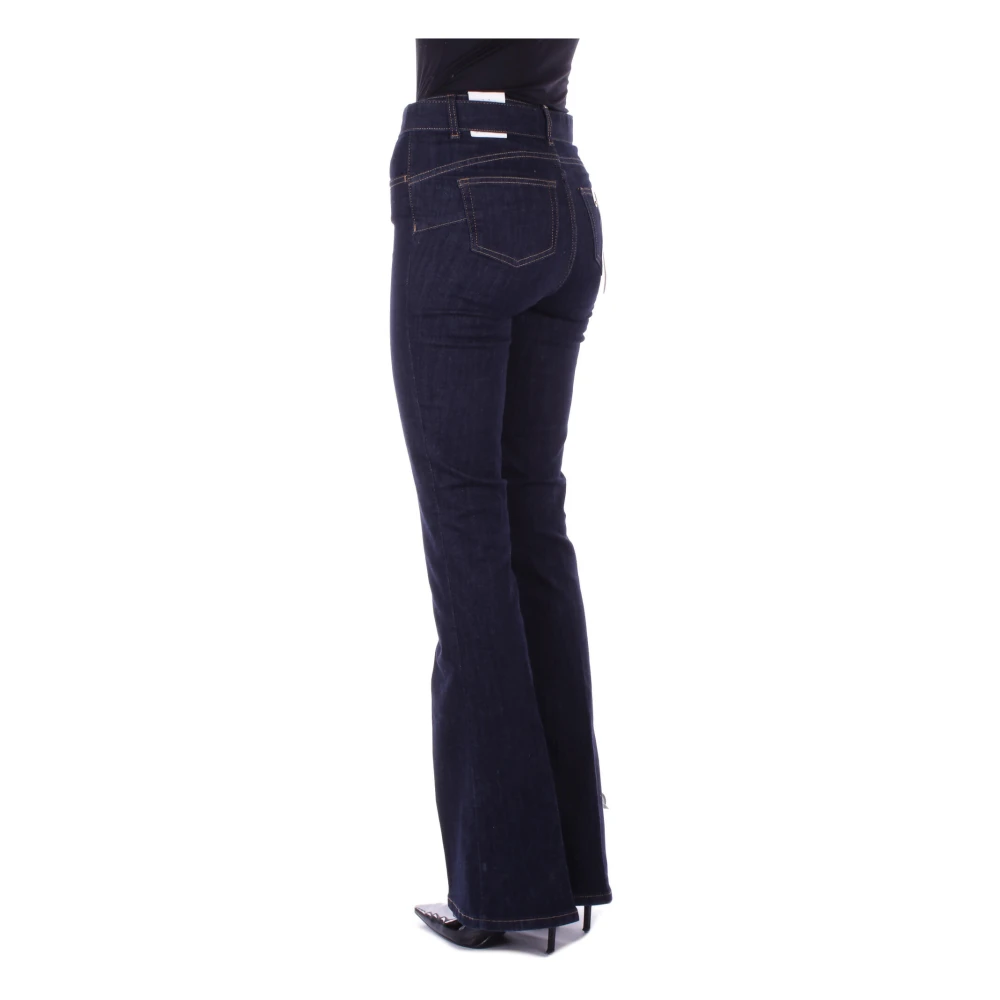 Liu Jo Blauwe Slim Fit Jeans Logo Achterkant Blue Dames