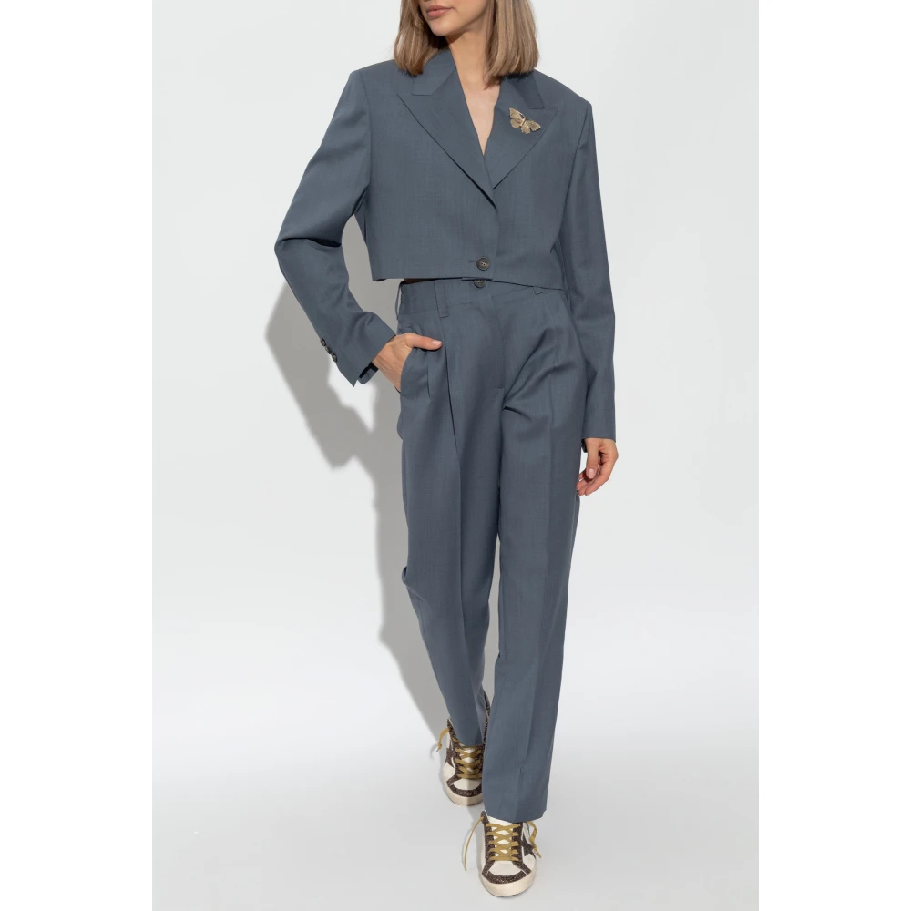 Golden Goose Short Blazer Gray Dames