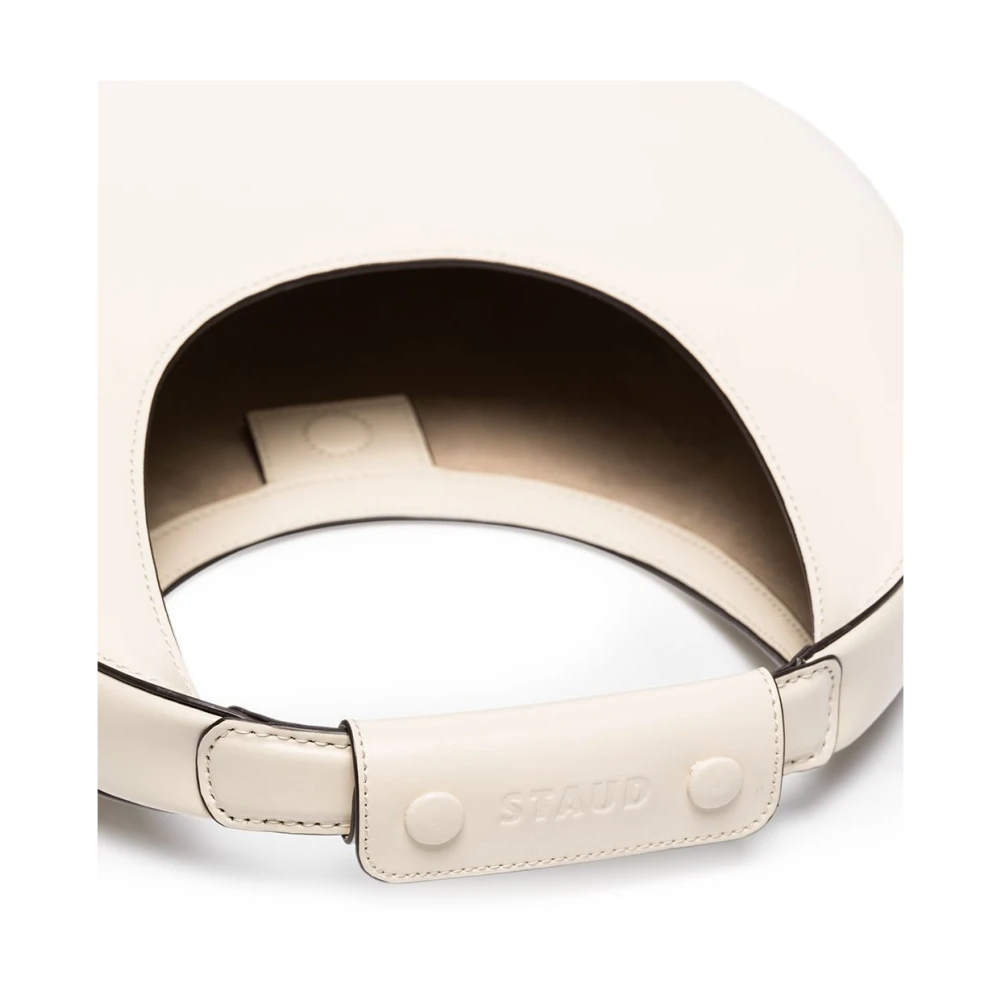 Staud Halvemaanvormige Schoudertas in Beige Dames