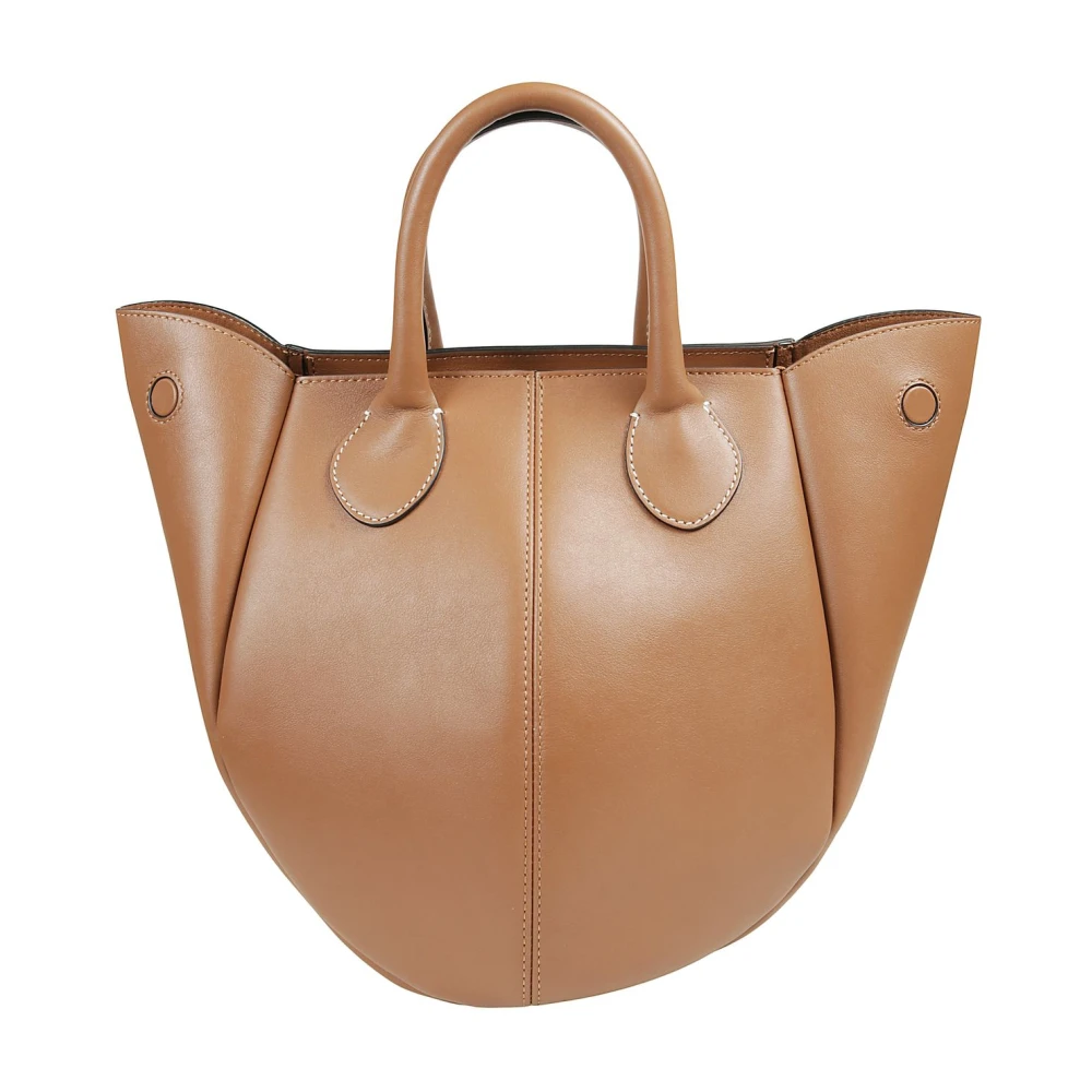 JW Anderson Stijlvolle Punch Tote Tas Brown Dames