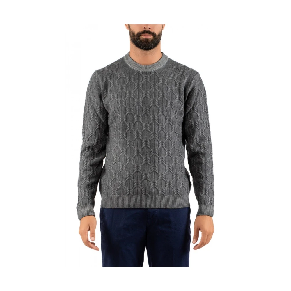 Daniele Fiesoli Heren Gebreide Trui Gray Heren