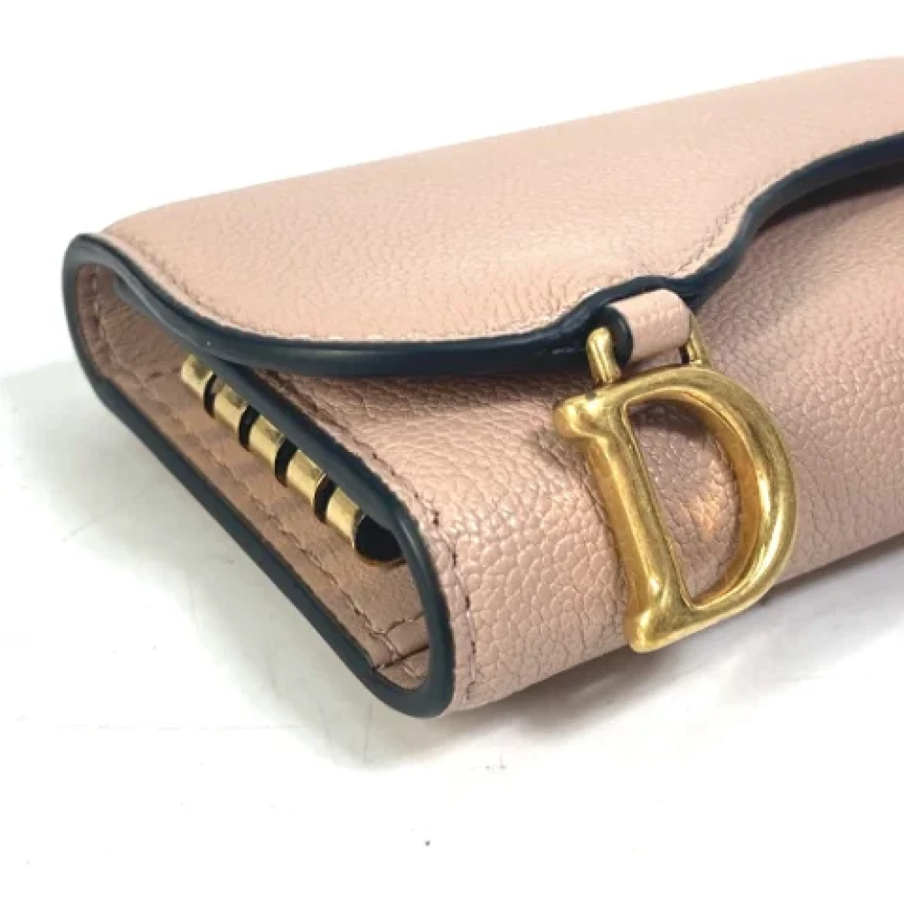 Dior Vintage Pre-owned Leather key-holders Pink Dames