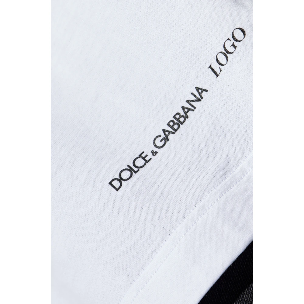 Dolce & Gabbana Logo T-shirt White Heren