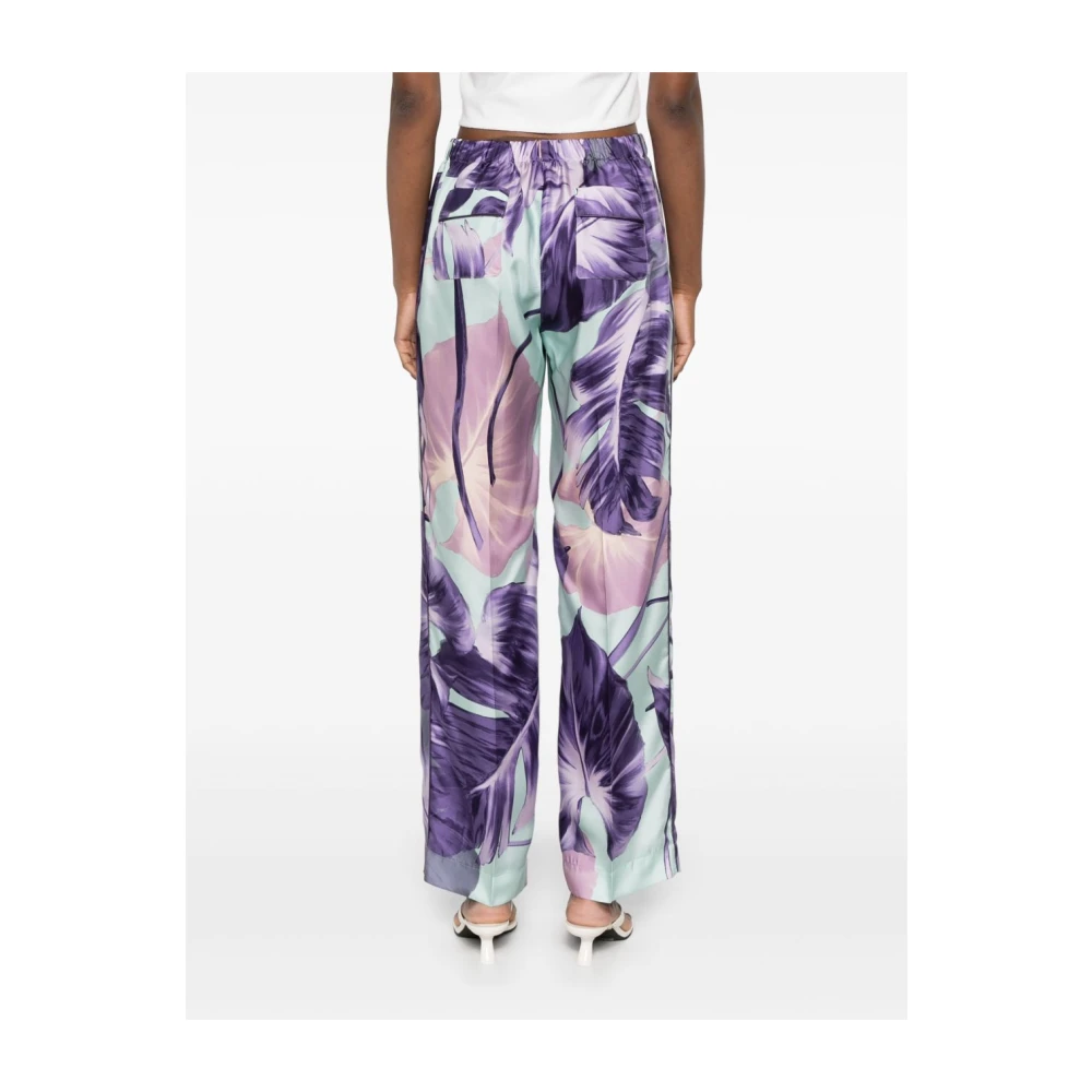 F.r.s For Restless Sleepers Amethist Paarse Elastische Taille Broek Purple Dames
