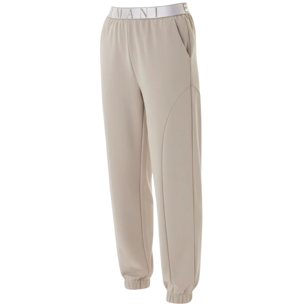 Emporio Armani Ea7 Donna Beige Pantaloni, L, New,