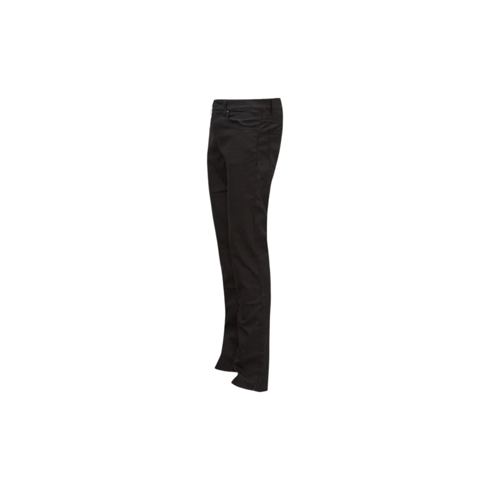 Hugo Boss Zwarte Slim-fit Performance Denim Jeans Black Heren