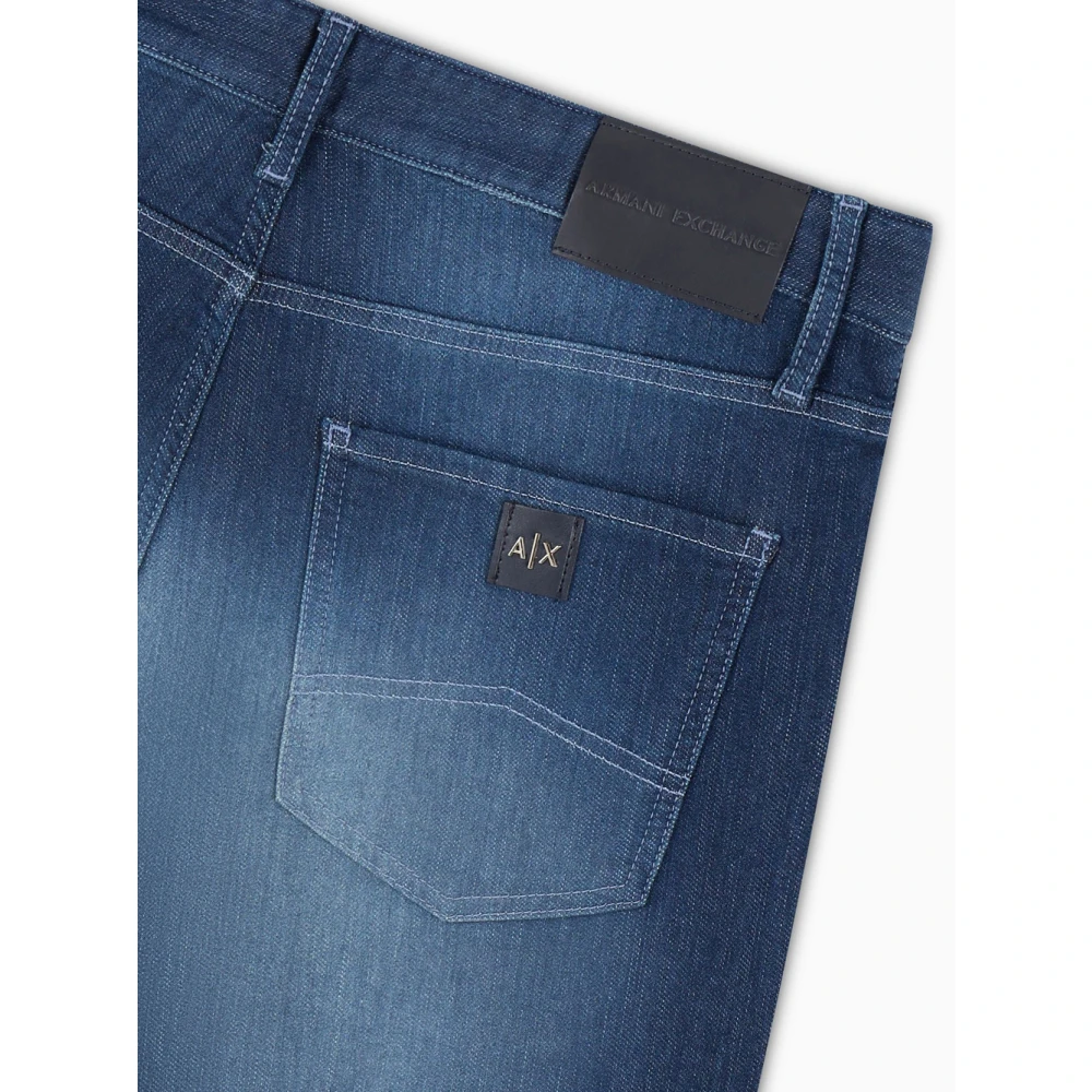 Armani Exchange Slim Fit Indigo Denim Jeans Blue Heren