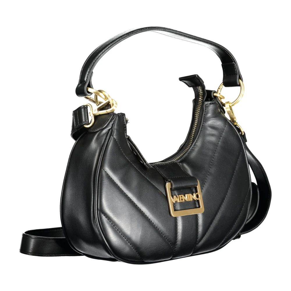 Valentino by Mario Valentino Zwarte Schoudertas met Kettingriem Black Dames