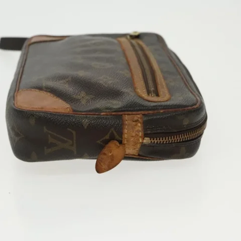Louis Vuitton Vintage Pre-owned Canvas clutches Brown Dames