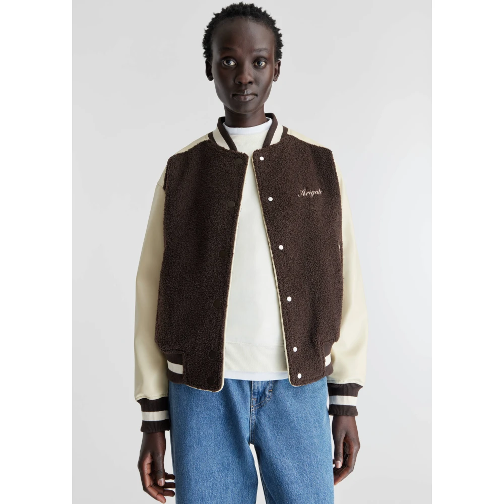 Axel Arigato Saul Varsity Jacket Brown Dames