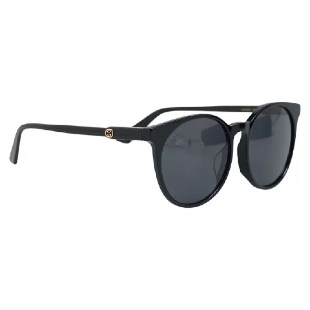 Gucci Vintage Pre-owned Plastic sunglasses Black Dames