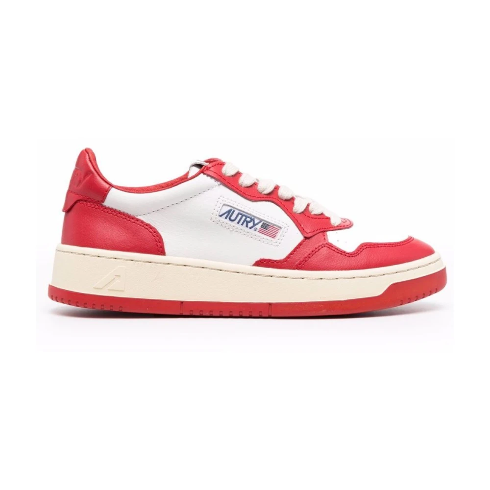 Autry Multikleur Leren Sneakers Multicolor Dames