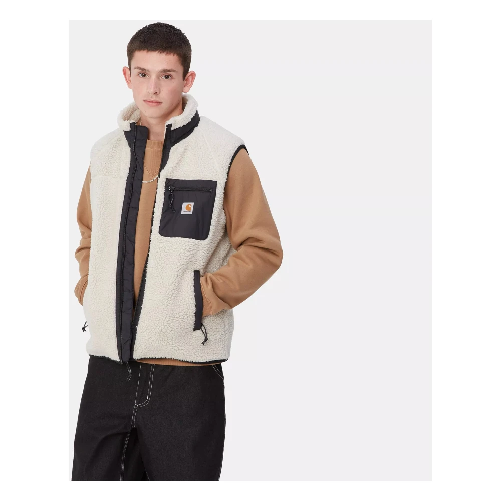 Carhartt WIP Dikke Polyester Vest met Mesh Voering Beige Heren