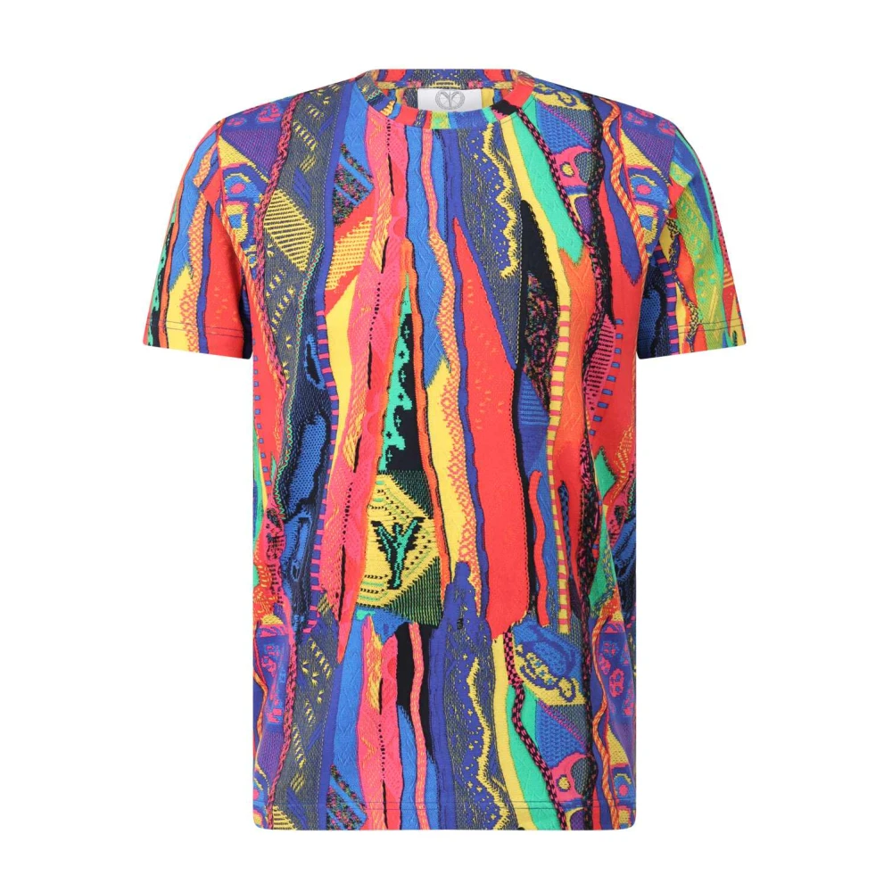 Carlo colucci Modern Gebreid Patroon T-Shirt Multicolor Heren
