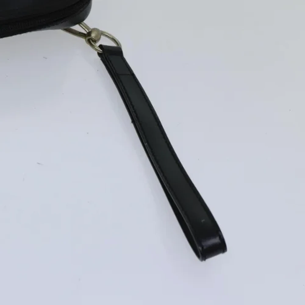 Gucci Vintage Pre-owned Leather clutches Black Dames