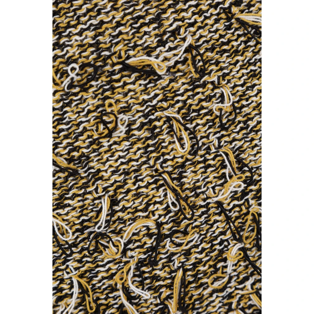 Durazzi Milano Multicolor Mouliné Gebreide Top met V-Hals Multicolor Dames