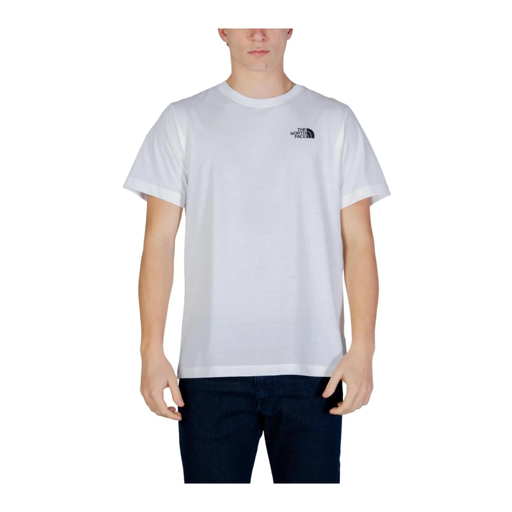 The North Face Men's White Printed Round Neck Short Sleeve T-Shirt