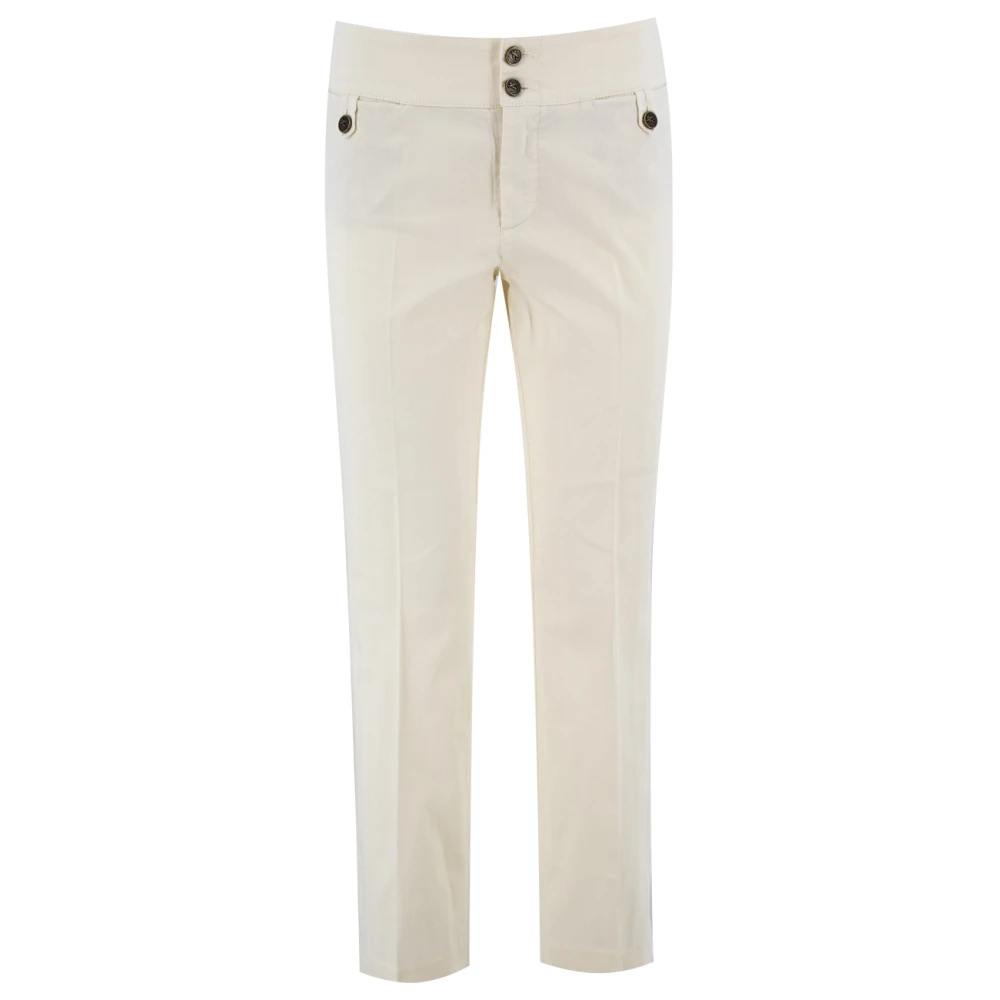 Etro Women's Beige Slim-Fit Trousers, S, Slim-Fit Trousers