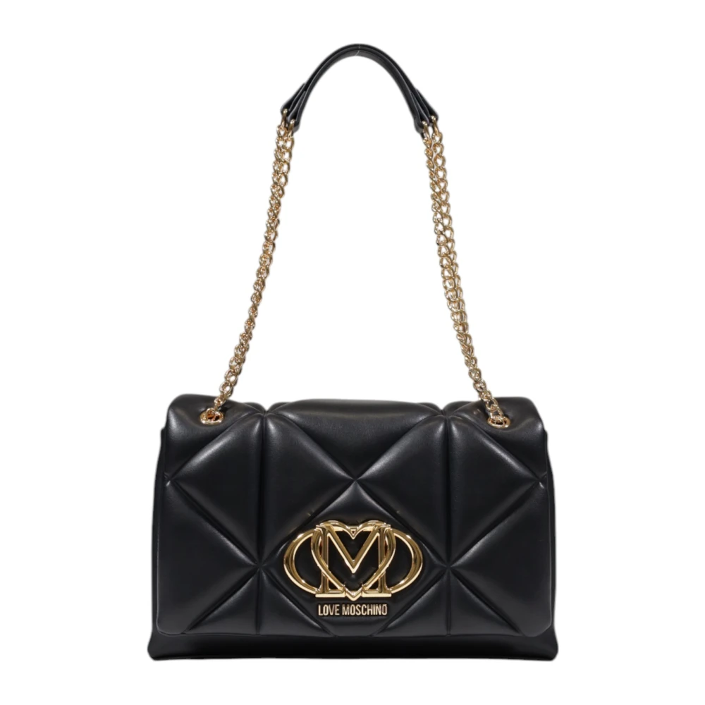 Love Moschino Lente Zomer Dames Middelgrote Tas Black Dames