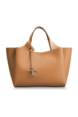 T Timeless Small Leather Top Handle Bag