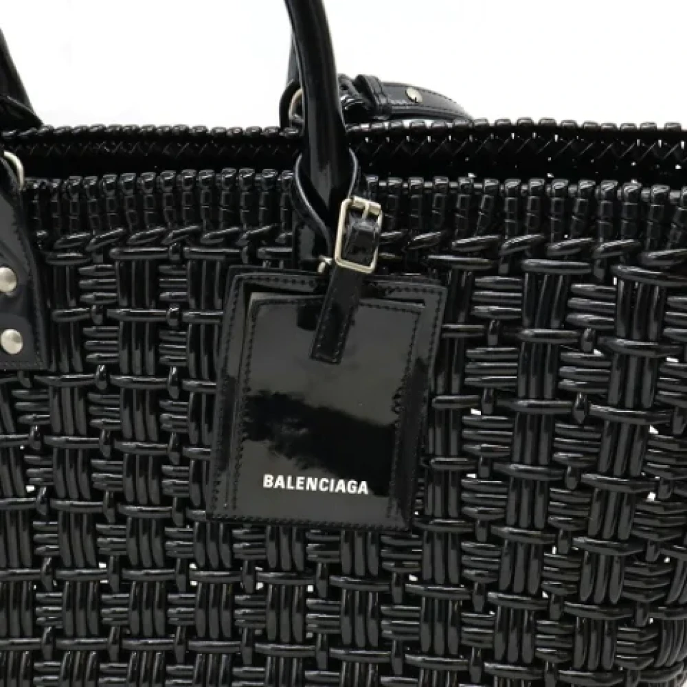 Balenciaga Vintage Pre-owned Vinyl handbags Black Dames