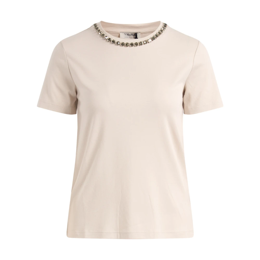 Max Mara Women's Beige T-Shirts, M, Smmbingo T-Shirt