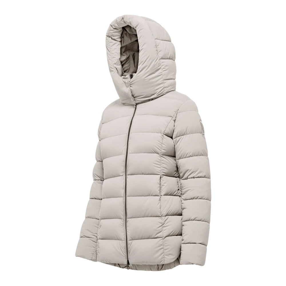 BomBoogie Stretch donsjack met afneembare capuchon Gray Dames