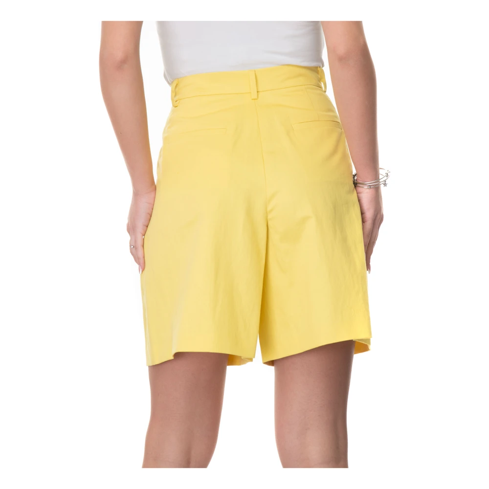 Max Mara Weekend Klassieke Bermuda Shorts Yellow Dames