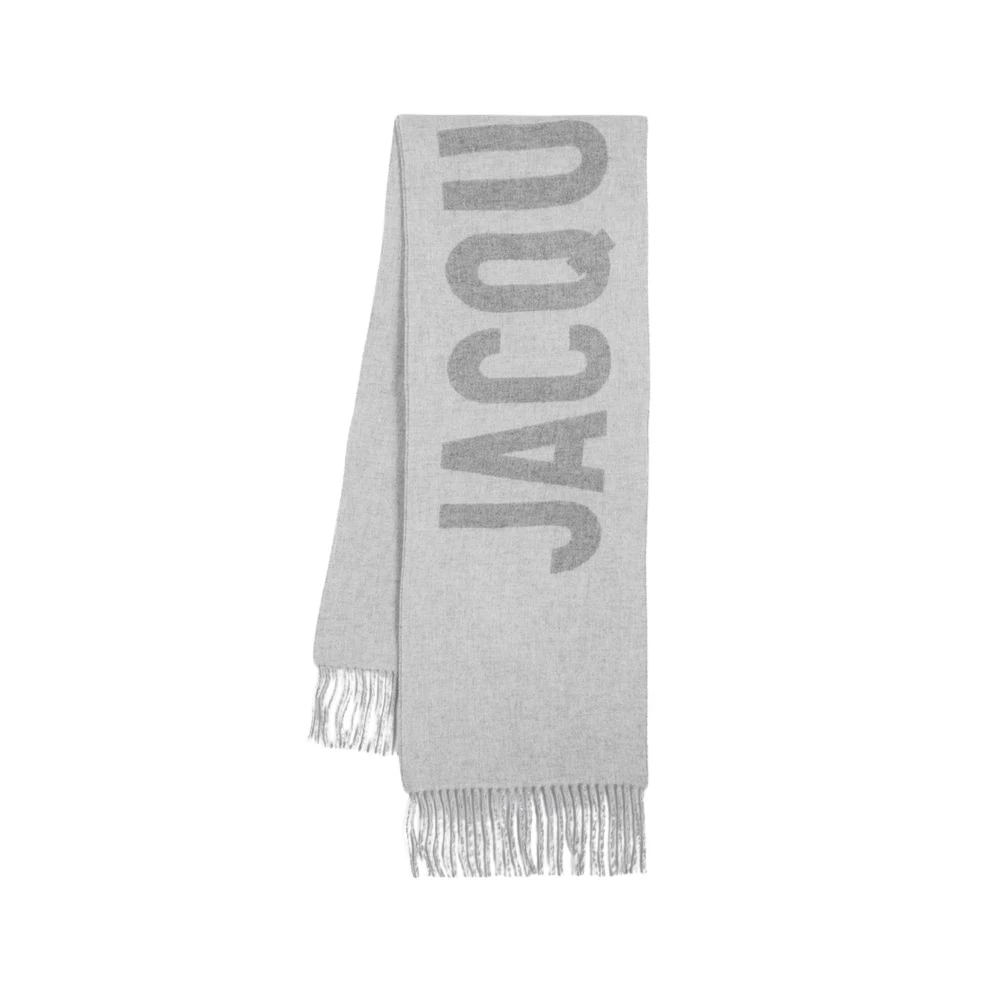 Jacquemus Wol Grijs Sjaal Gray Unisex