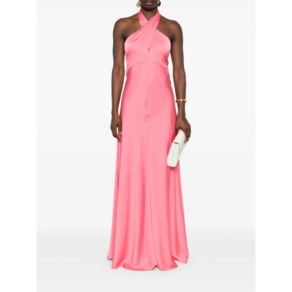 D.Exterior Koraalroze Maxi Jurk Pink Dames