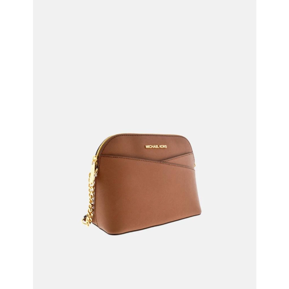 Michael Kors Dome Jet Set Crossbody Bag Brown Dames
