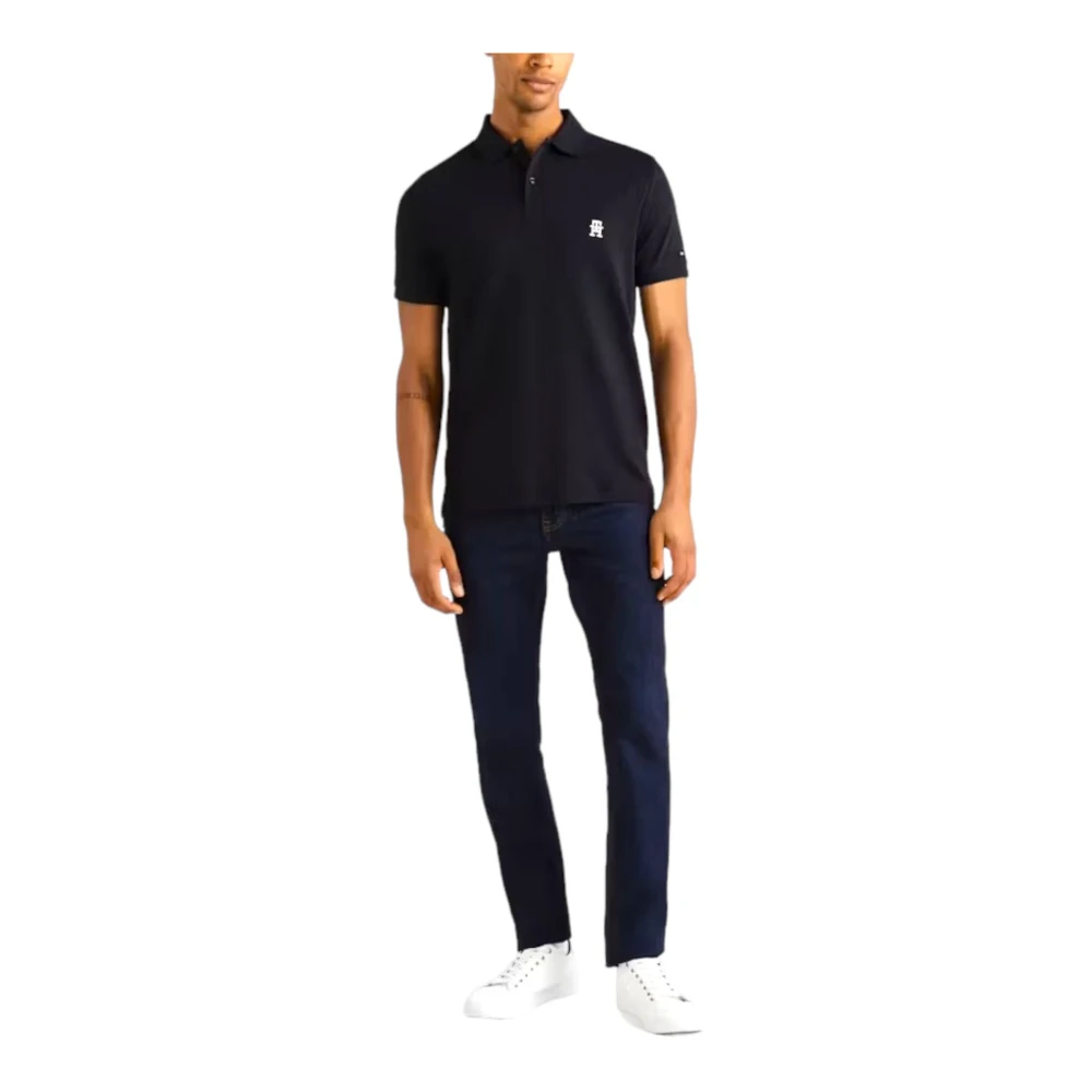 Tommy Hilfiger Polo Korte Mouw Blue Heren