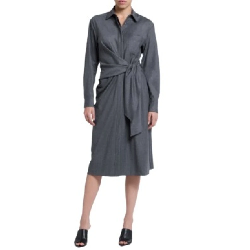 Antonelli Firenze Geweven jurk in grijs Gray Dames