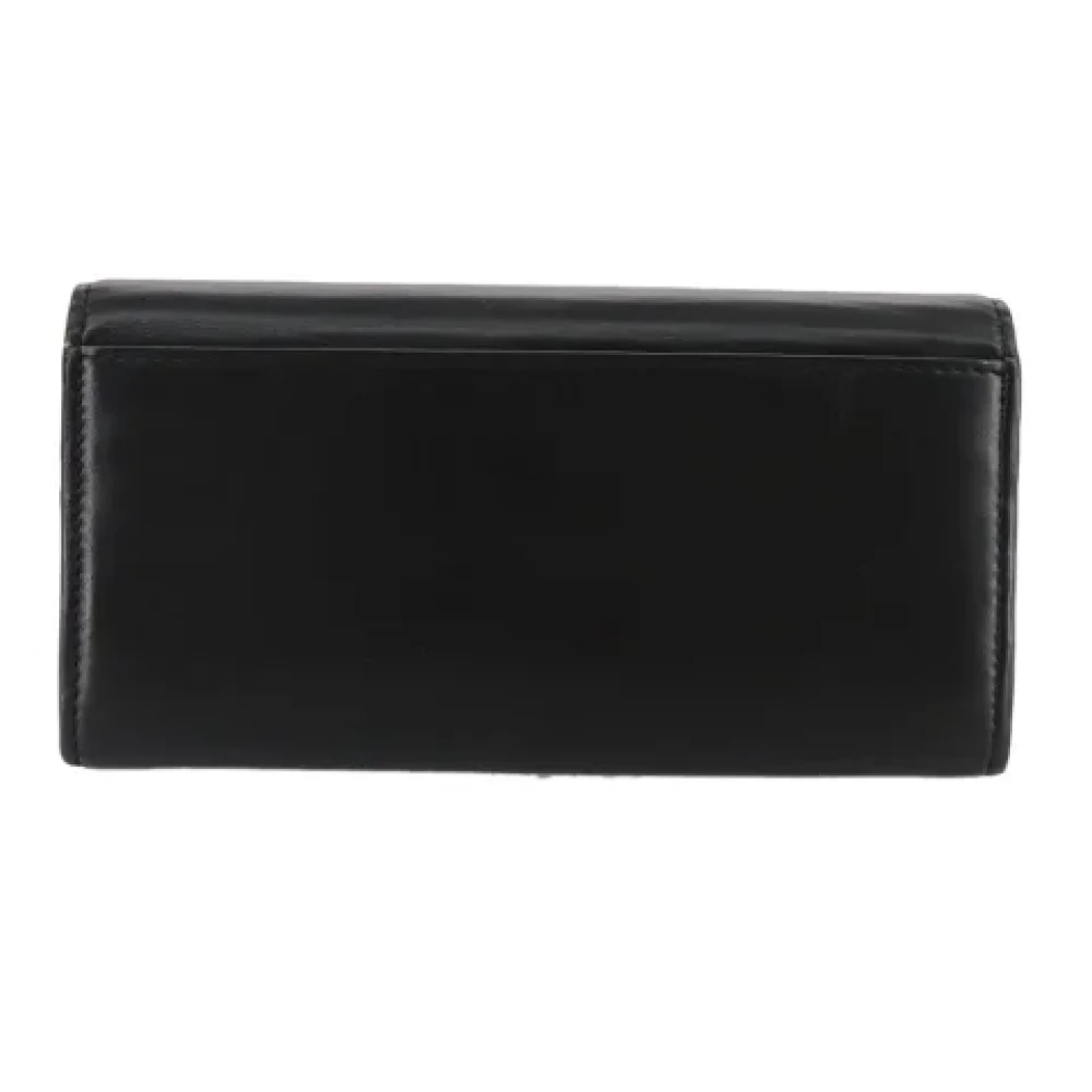 Chloé Pre-owned Leather wallets Black Dames