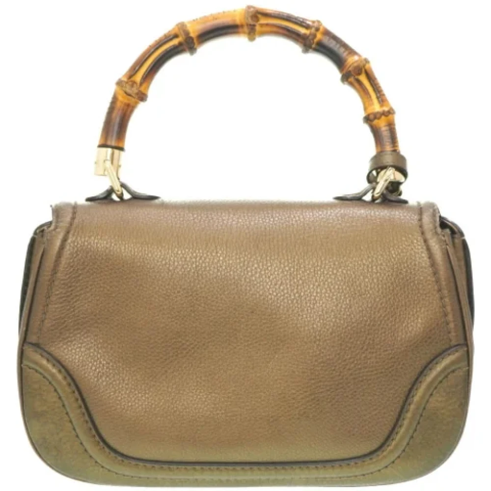 Gucci Vintage Pre-owned Fabric gucci-bags Yellow Dames