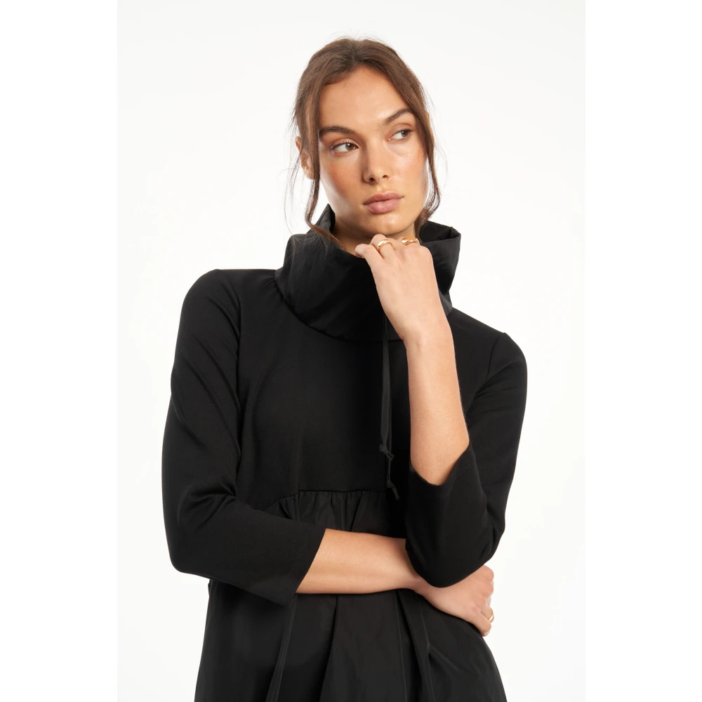 Vicario Cinque Ontspannen Fit Milano Jurk Black Dames