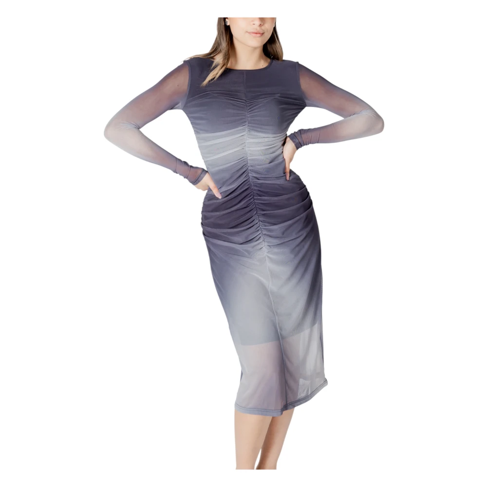 Ichi Lange Jurken Collectie voor Vrouwen Gray Dames