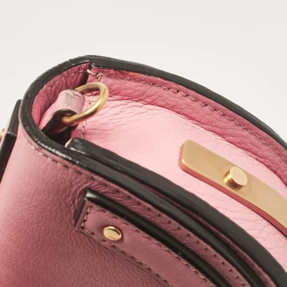 Chloé Pre-owned Leather crossbody-bags Pink Dames