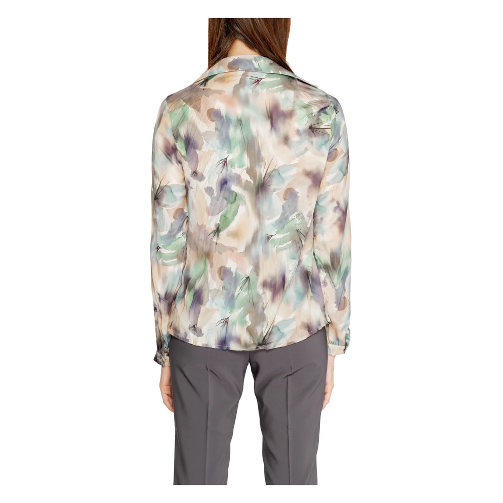 RINASCIMENTO Groene Bloemen Blouse Herfst Winter Stijl Multicolor Dames