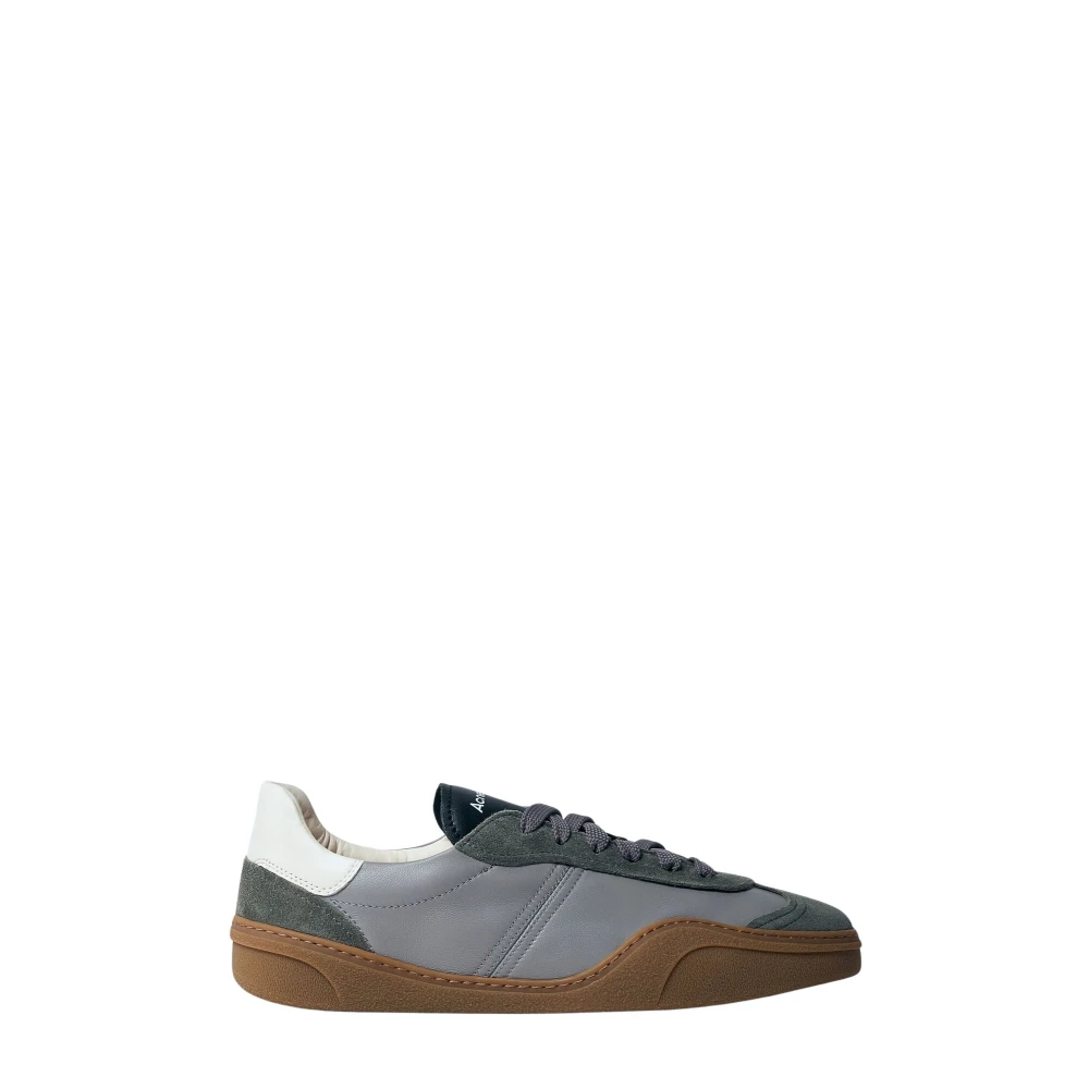Acne Studios Leren Low-Top Sneakers Heren Schoenen Grijs