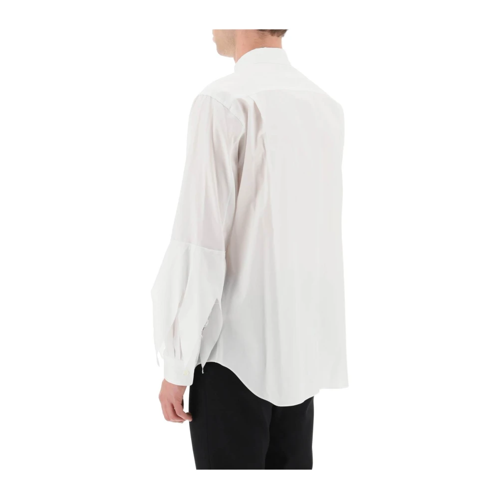 Comme des Garçons Klassieke Witte Button-Up Overhemd White Heren