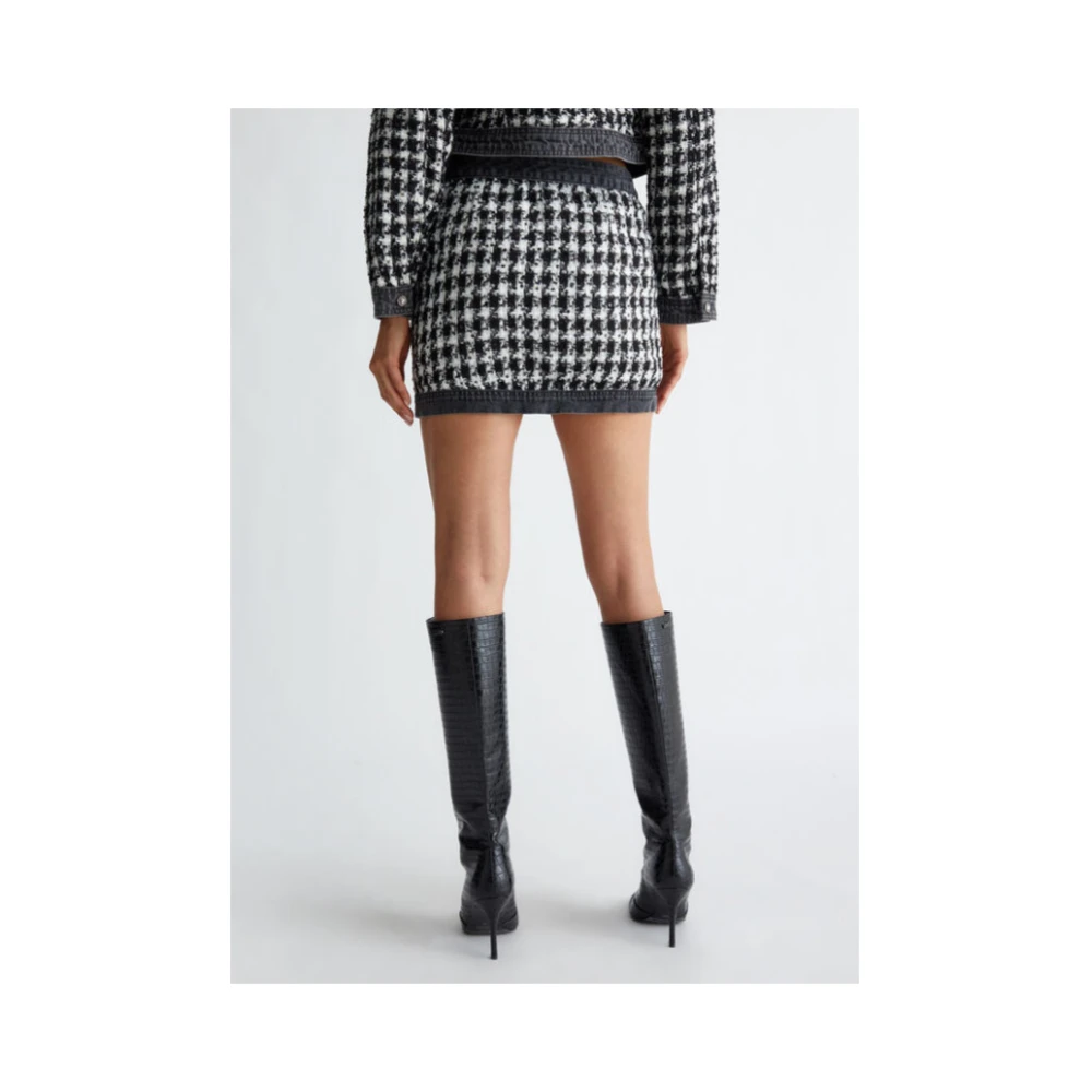 Liu Jo Denim en Bouclé Minirok Multicolor Dames