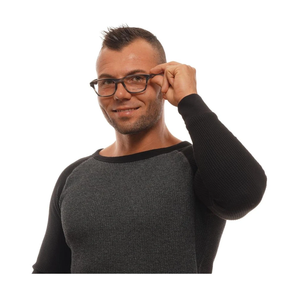 Ermenegildo Zegna Grijze Trapezium Optische Frames Gray Heren