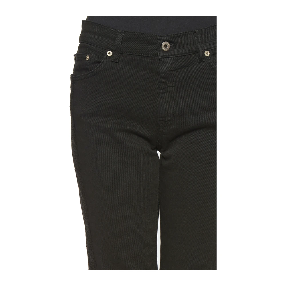 Dondup Stretchkatoenen zakken Black Dames