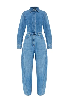 Blå Eleganta Klänningar