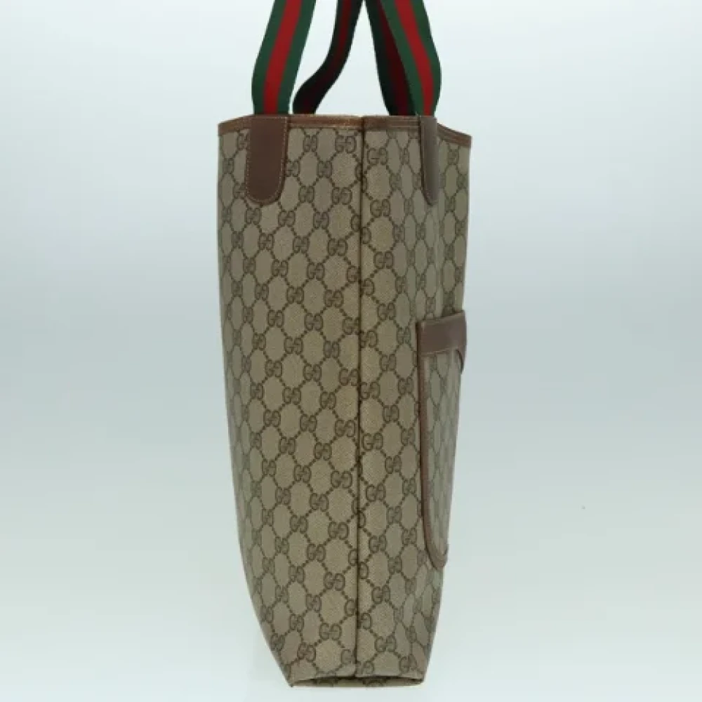 Gucci Vintage Pre-owned Leather gucci-bags Beige Dames