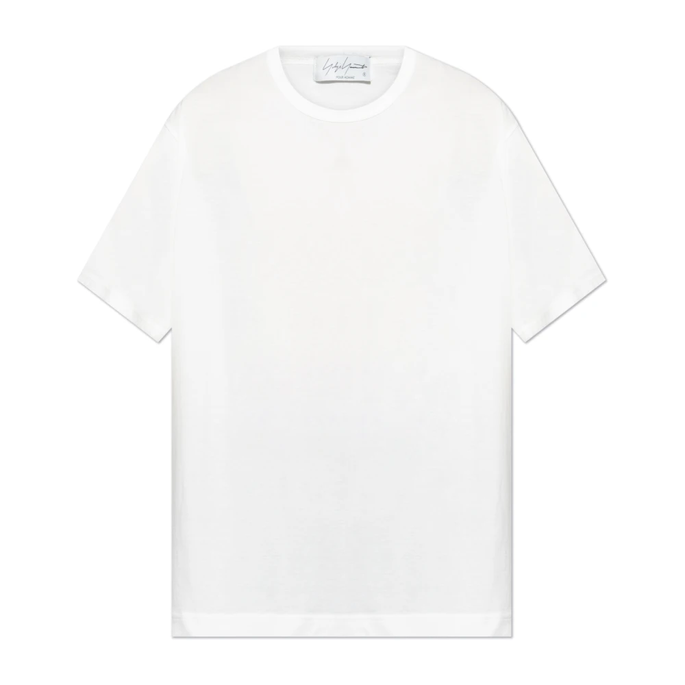 Y-3 Katoenen T-shirt White Heren