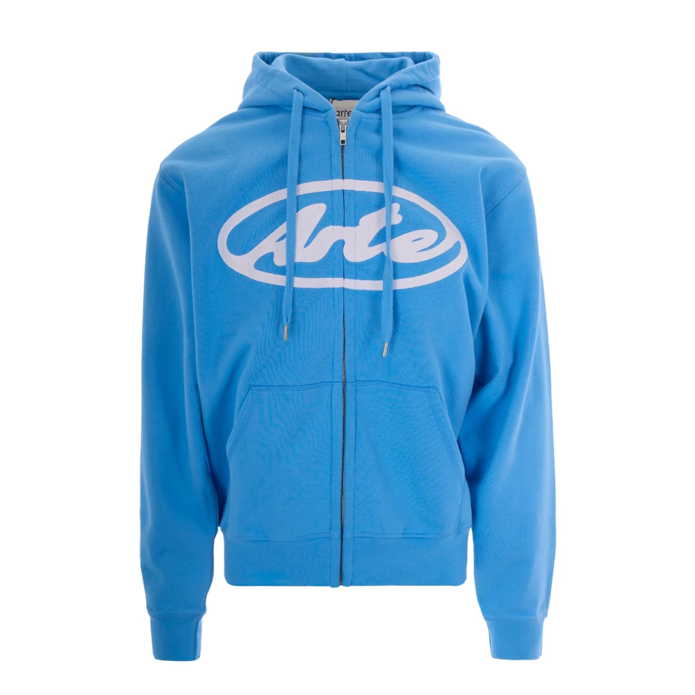 Arte Antwerp Blue Zip-Through Hoodie - Male - Zip-Throughs - S - Sweatshirts & Hoodies