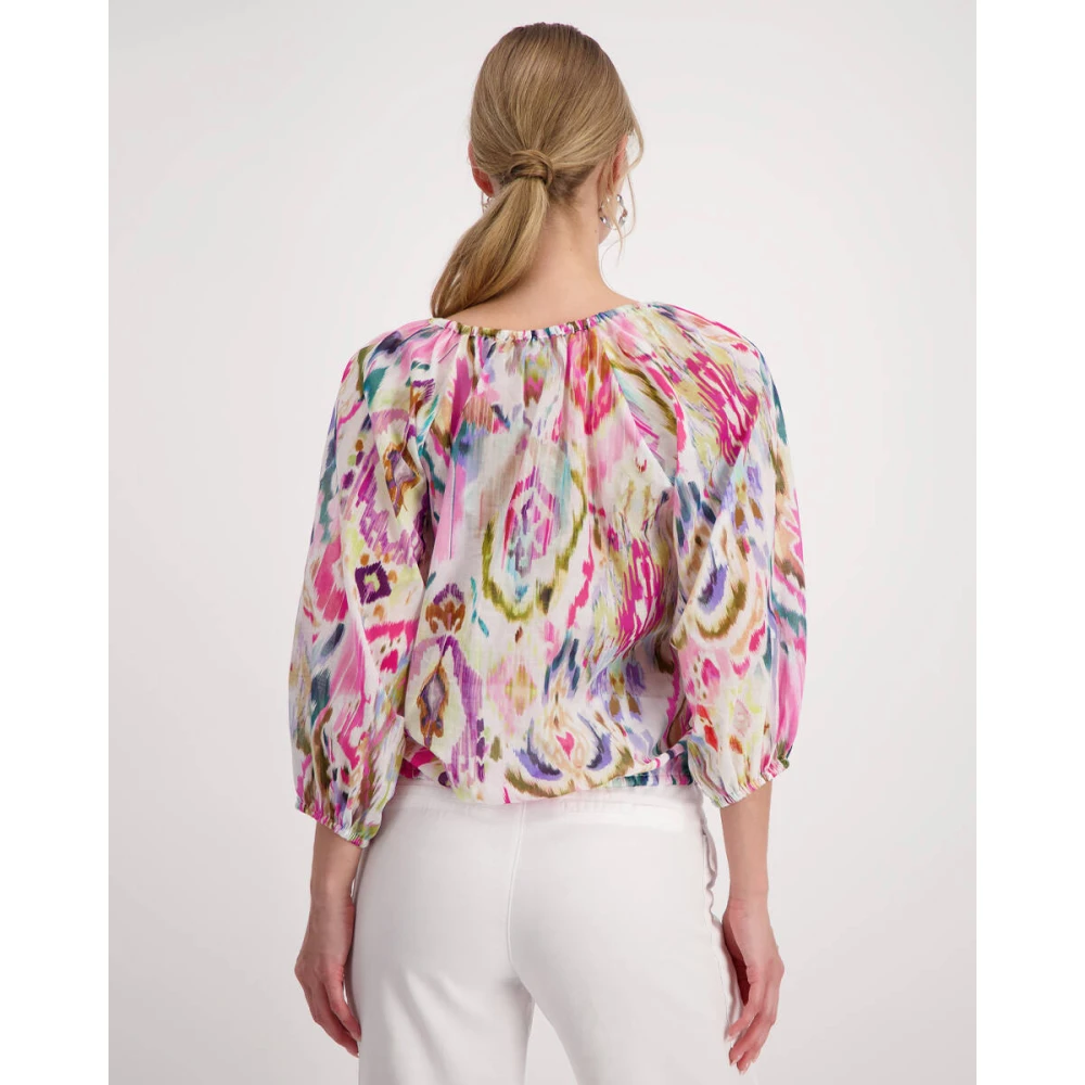 monari Stijlvolle lange mouw blouse Multicolor Dames